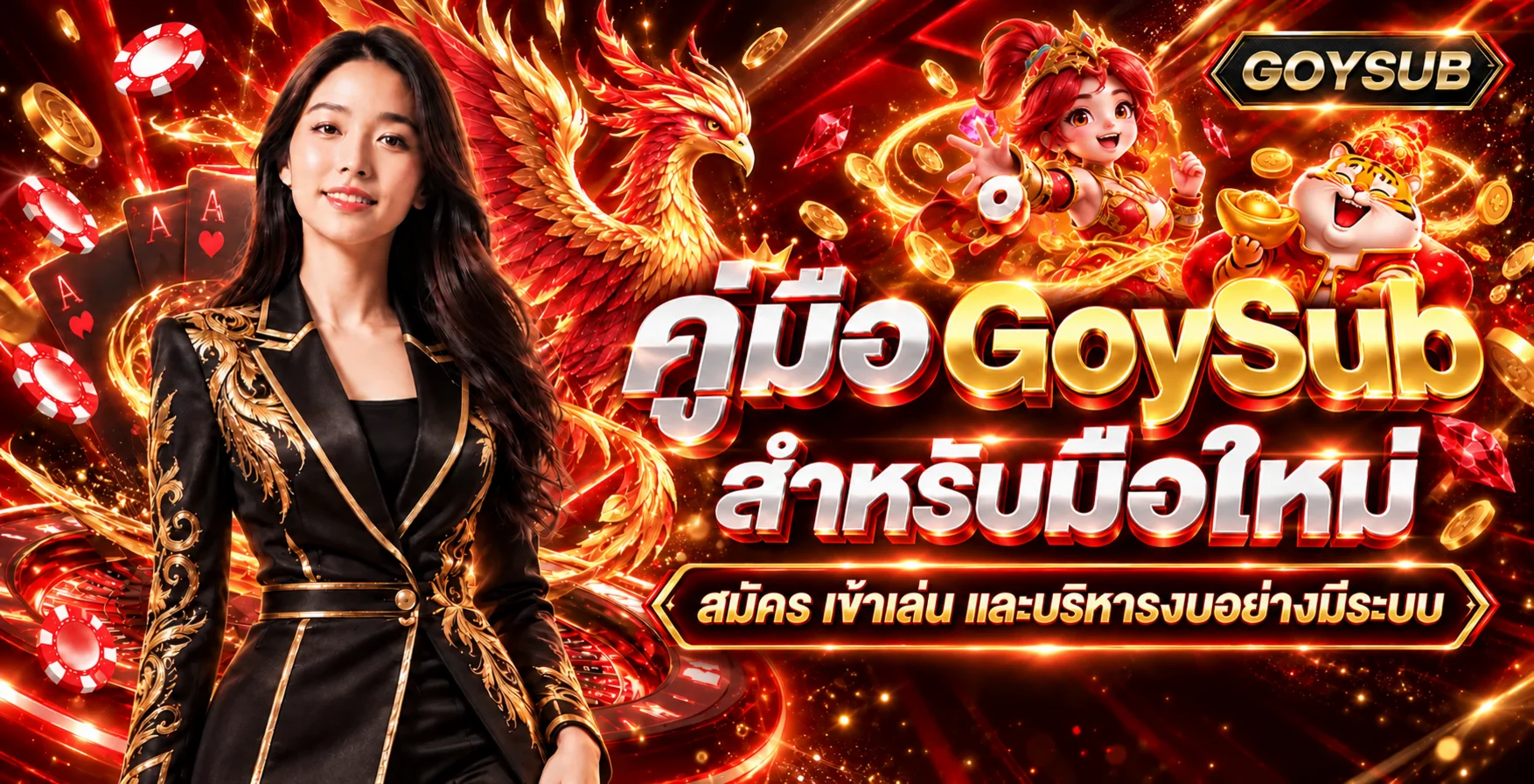 GoySub คู่มือมือใหม่ | สมัคร ฝากถอน และบริหารงบ